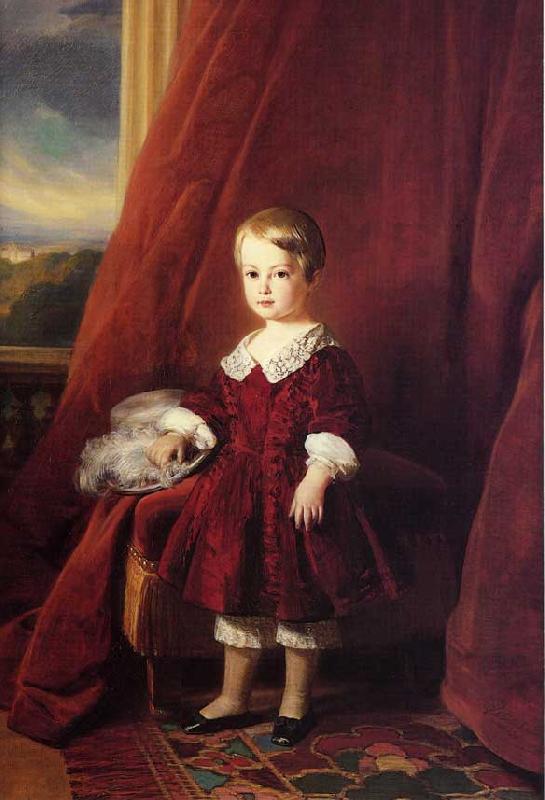 Franz Xaver Winterhalter Louis Philippe Marie Ferdinand Gaston D'Orleans, Comte D'Eu Germany oil painting art